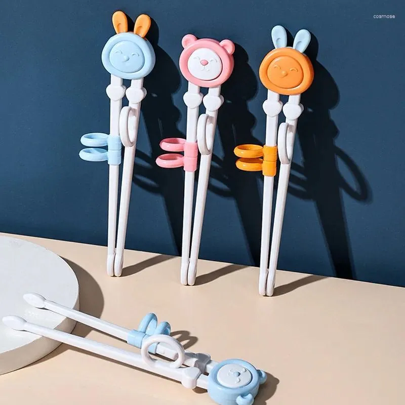 Chopsticks Beginner Kids gemakkelijk gebruik kinderen leren schattige cartoon leuke helper kinderafels tabelgerei