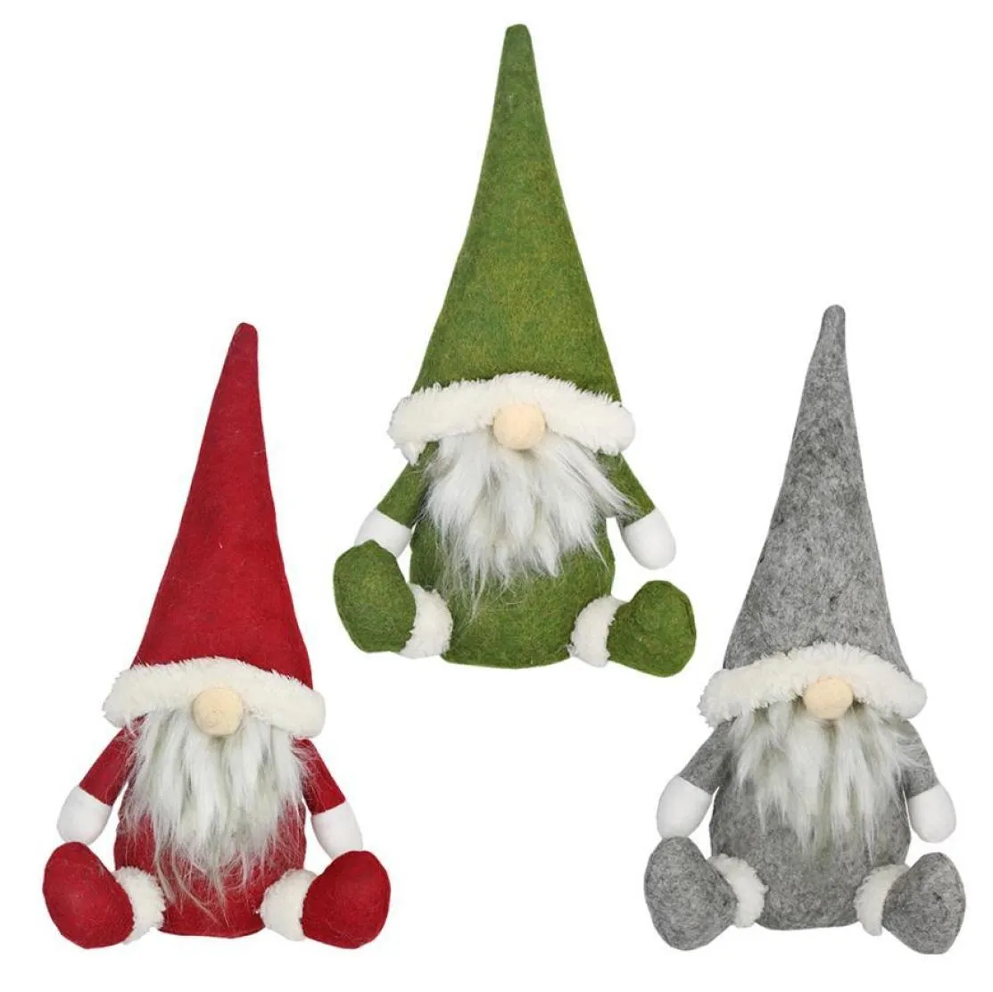 Vrolijk kerstfeest Zweedse Santa Gnome Plush Doll Ornamenten Handgemaakte vakantie Home Party Decor Christmas Decor6138776