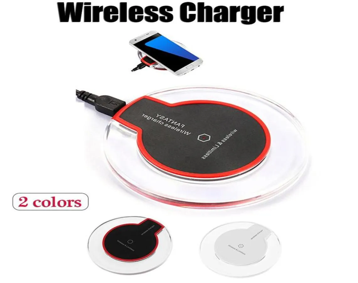 CHARGEUR DE TÉLÉPHONE CHARGEUR QI CHARGEUR SANS PORTABLE PORTABLE CRISTAL CRISTAL LED ÉCLAINAGE LED K9 Charge pour iPhone XS Max Samsung9904126