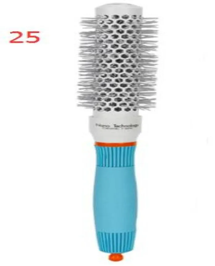 Nano nano termici ceramica peli ionici spazzole rotonde per capelli in alluminio pettine in pennelli per parrucchiere a 4 dimensioni styling4764106