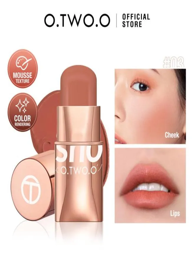 Stick blush rossetto da 3in1 occhi guance e labbra con tinta imbrogliabile trucco multi -stick con crema leggera impermeabile per donne7967700