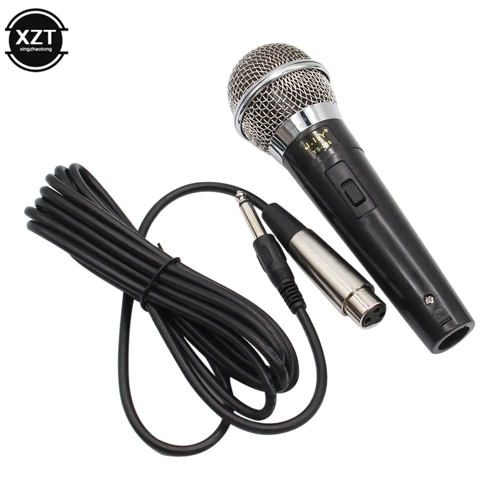 Microfones Karaoke Microphone Handheld Professional Wired Dynamic Microphone Clear Voice Mic For Karaoke Part Vocal Music Performance Hot