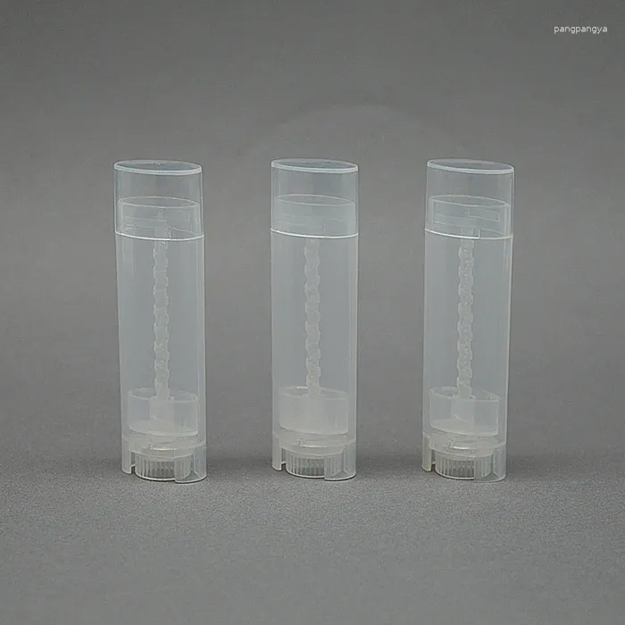 Storage Bottles 5000Pcs/Lot 4.5g Empty Oval Lip Tubes Deodorant Containers Clear Whole Sale 10001312