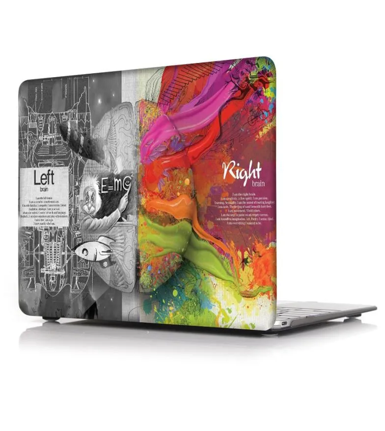 Case de peinture à l'huile de cerveau pour pomme MacBook Air 11 13 Pro Retina 12 13 15 pouces Barre de touche 13 15 Shell de couverture d'ordinateur portable 6760311