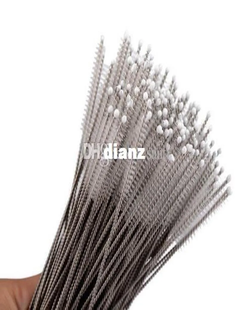 Fashion Straws cleaning brush Baby feeding bottles cleaning brush 17cm Stainless steel wire3908349
