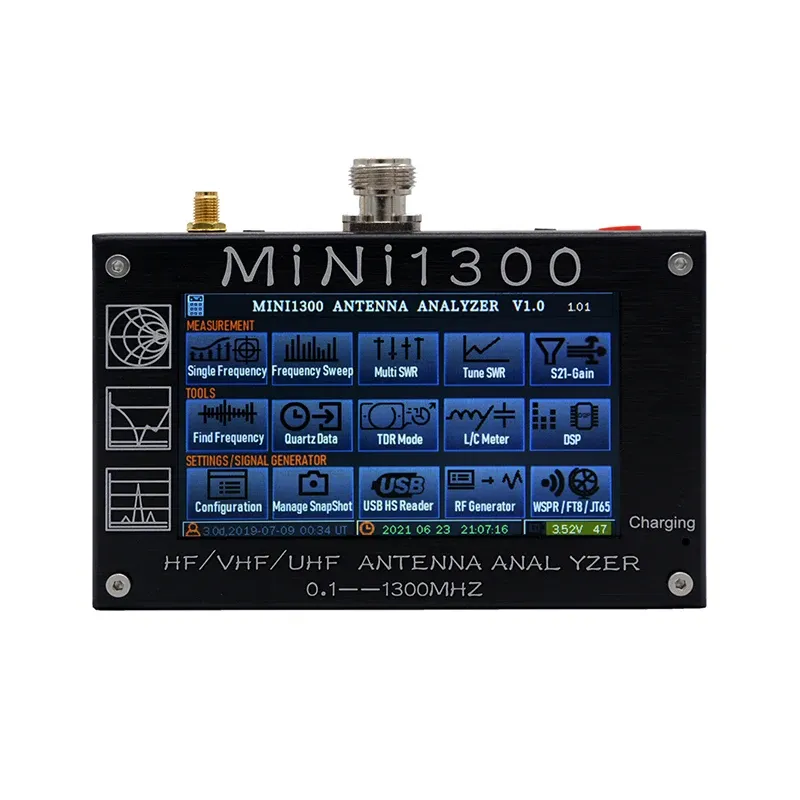 ラジオオリジナルMINI1300 0.11300MHz HF VHF UHFアンテナアナライザーベクトルネットワークアナライザーSWRメーター周波数スイープRFラジオマルチメーター