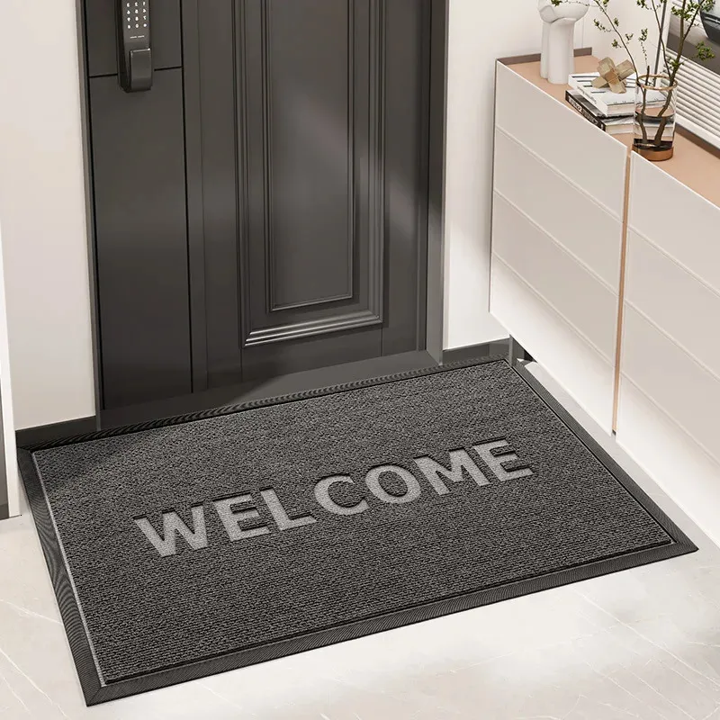 Välkommen till Doormat Absorbent Quick Torking Antislip Kitchen Mat Shopping Mall El Foot Pad Home Decoration Outdoor Camping 240329