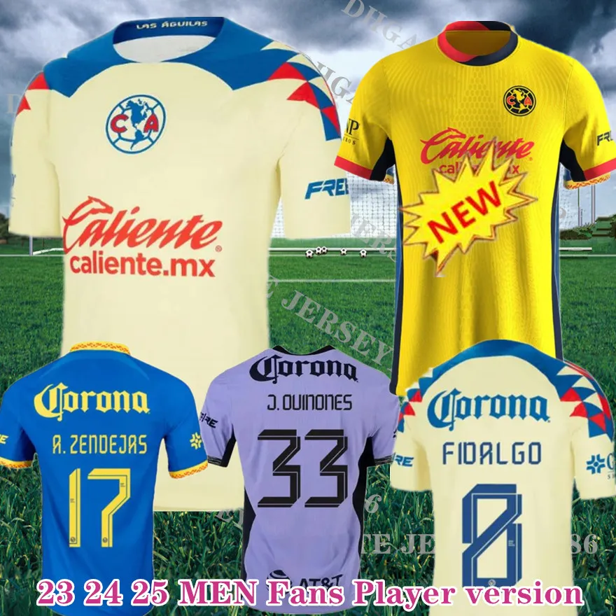 24 25 Liga MX Club America Soccer Jerseys home 2024 K.ALVAREZ J.QUINONES D.VALDES G.OCHOA GIOVANI FIDALGO M.LAYUN A.ZENDEJAS football men kids kits shirt S 4XL