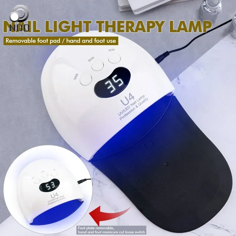 Drogers 30Led nageldroger voor voet 2in1 UV LED -lamp voor nagels droger timer lcd display infrarood sensing zonnebrandhals nageldroger manicure gereedschap