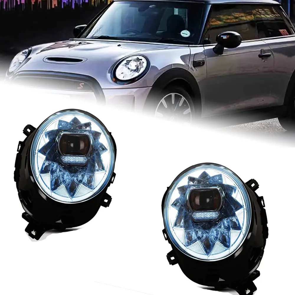 MINI F55 F56 Headlights Upgraded LED Bifocal Lens From Maxdo