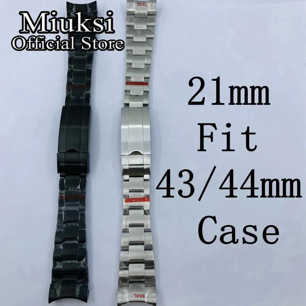 Miuksi 21mm 904L Solid Stainless Steel Bracelet 22mm Watch Bracelet With Folding Buckle Fits MiuksI 43mm 44mm Case 240320 From You05 71.45 DHgate.Com