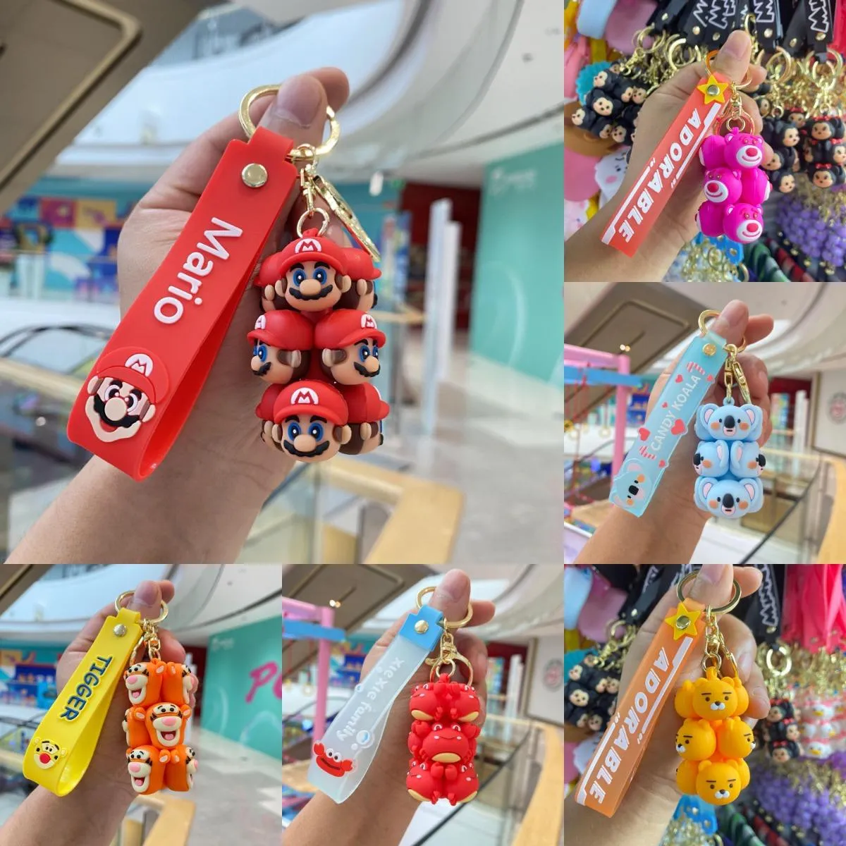 Genuine Cute Pet Folding Music Keychain Doll Bookbag Hanging Accessories Car Hanging Doll Machine Small Gift Wholesale