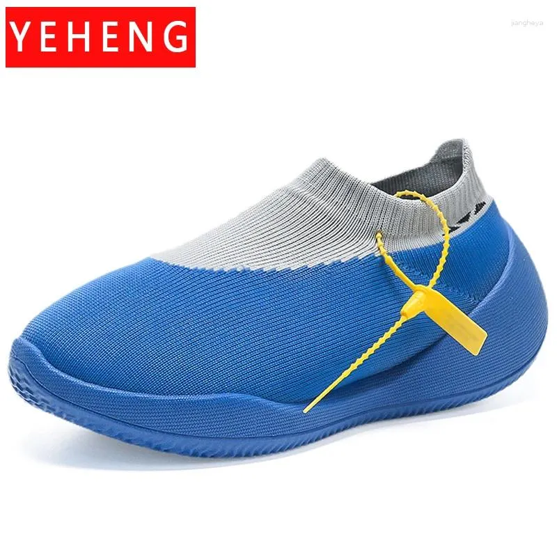 Walking Shoes Men's Sock Sports Designer Breathable Stretch Fabric Men Lightweight Running Utdoor Sneakers