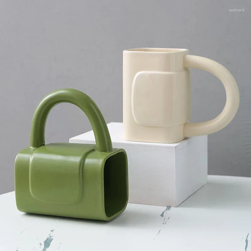 Tazze in porcellana tazza espresso tè da viaggio manico in ceramica personalizzata coperchi per acqua per latte a tazza di tè personalizzate
