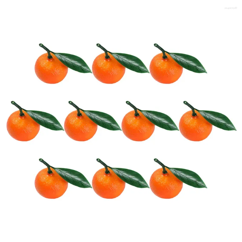 Party Decoration 10 PCS Faux Fruit Fake Fruits Model Props Artificial Scene Adgnment Foam Oranges Decor