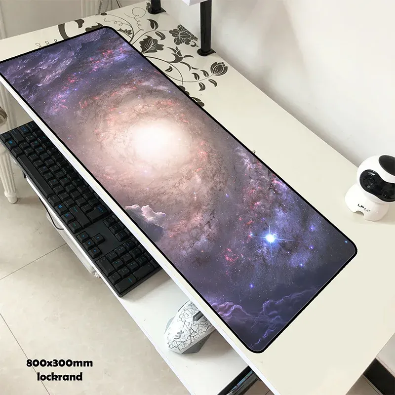 Adapter Galaxy Mouse Pad Gel 80x30cm Pad om Mouse Beautiful Computer MousePad Gaming MousePad Gamer naar laptop Huidige muismatten