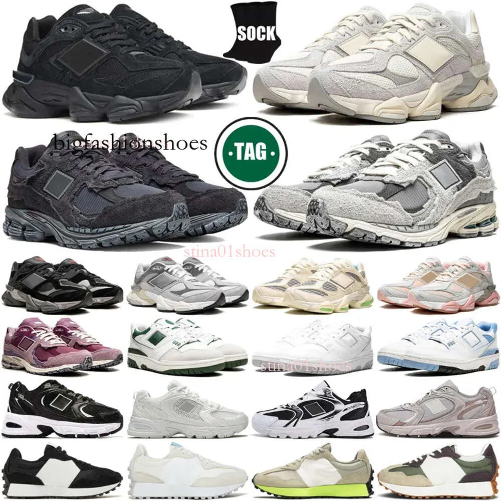 Designer 9060 2002r Sneakers 530 Rinnande skor för män Kvinnor 550 Quartz Grey 327 Triple Black Castlerock Phantom Rain Cloud Men Trainers Runners