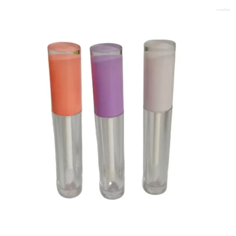 Opslagflessen 5 ml Duidelijke lipgloss toverstokbuis cosmetische verpakking containers lege plastic navulbare fles ronde buizen 25/50 -stukken