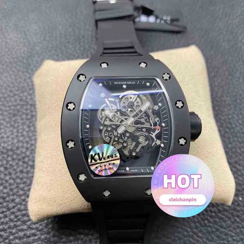 watch fashion Men and women watches Mechanical cool Wrist watches TV Factory for Mens Swiss Movement Sapphire Mirror Imported Rubber RCHU New Luxury