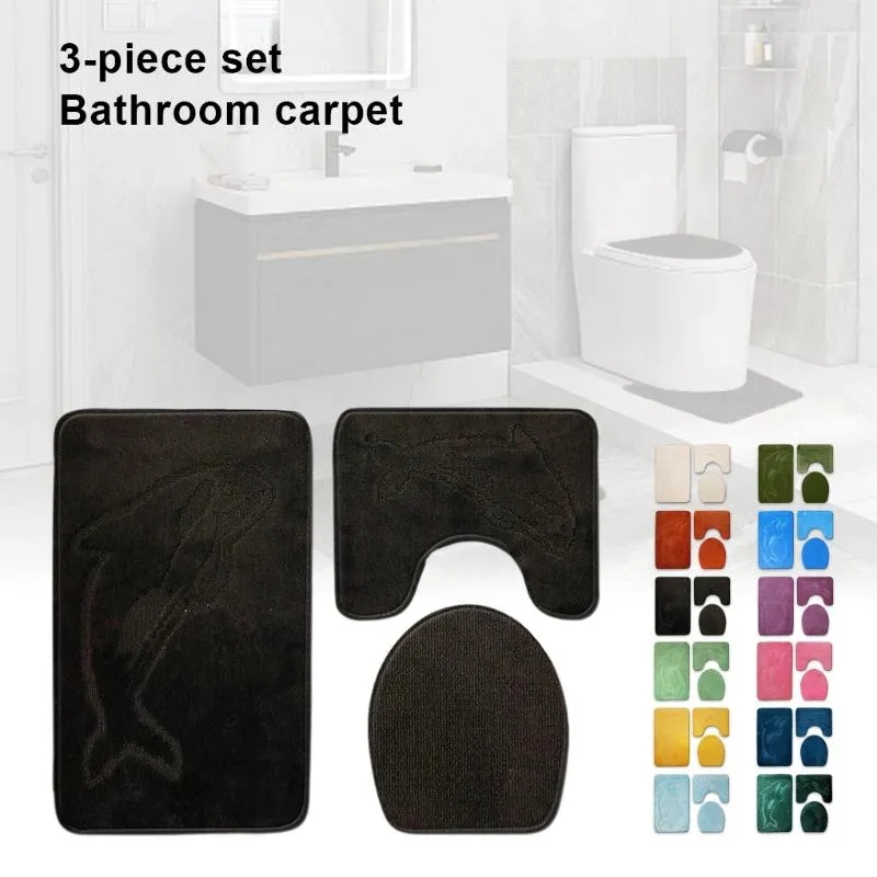 Alfombras de baño duradera juego de alfombra de baño toque suave y fácil de limpiar para un hogar acogedor no fácilmente deformado