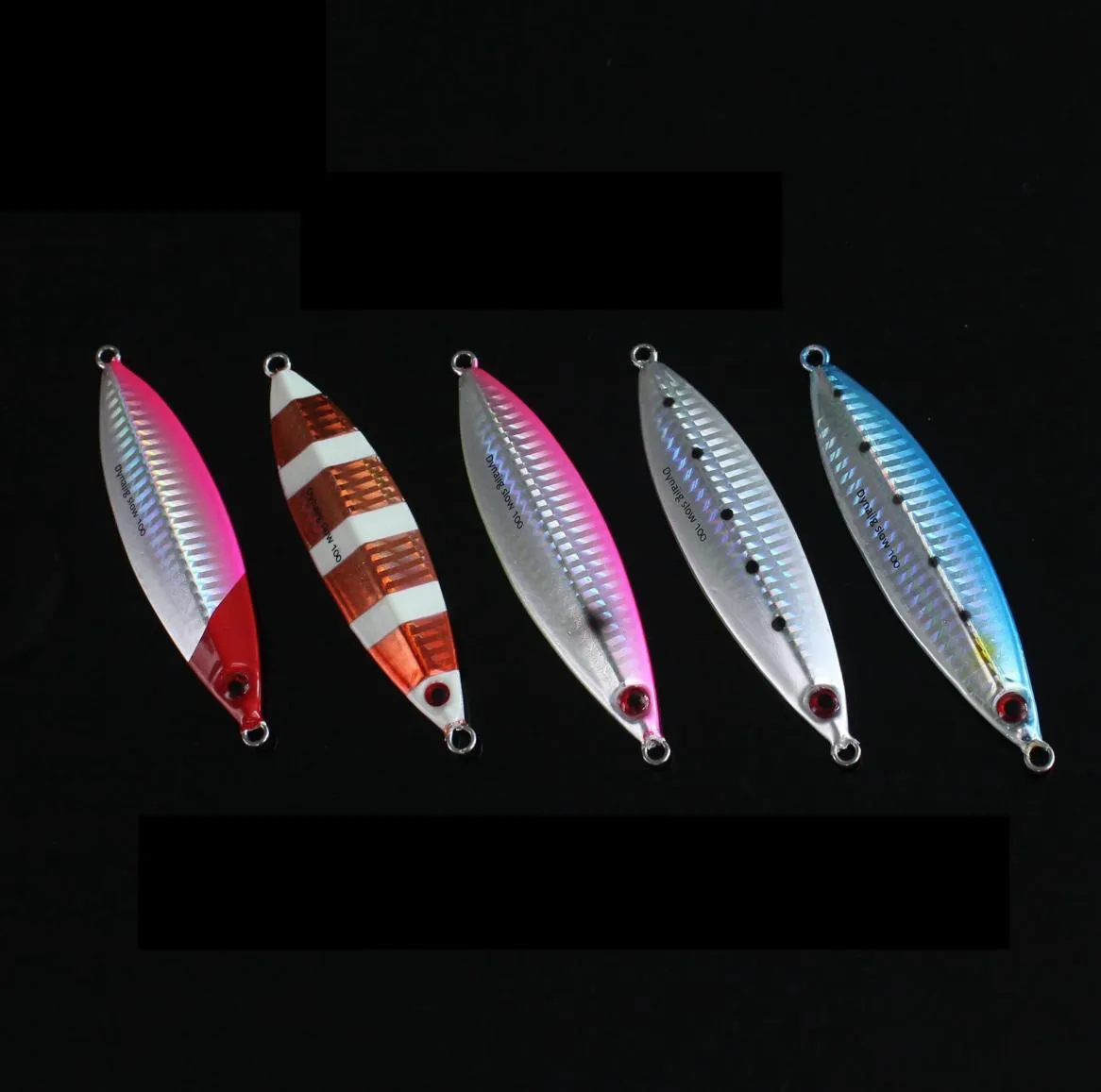 Novo design misto 5 cores pesca flutter gabinet lure 30g 40g 60g Metal Slow Jigging Lure