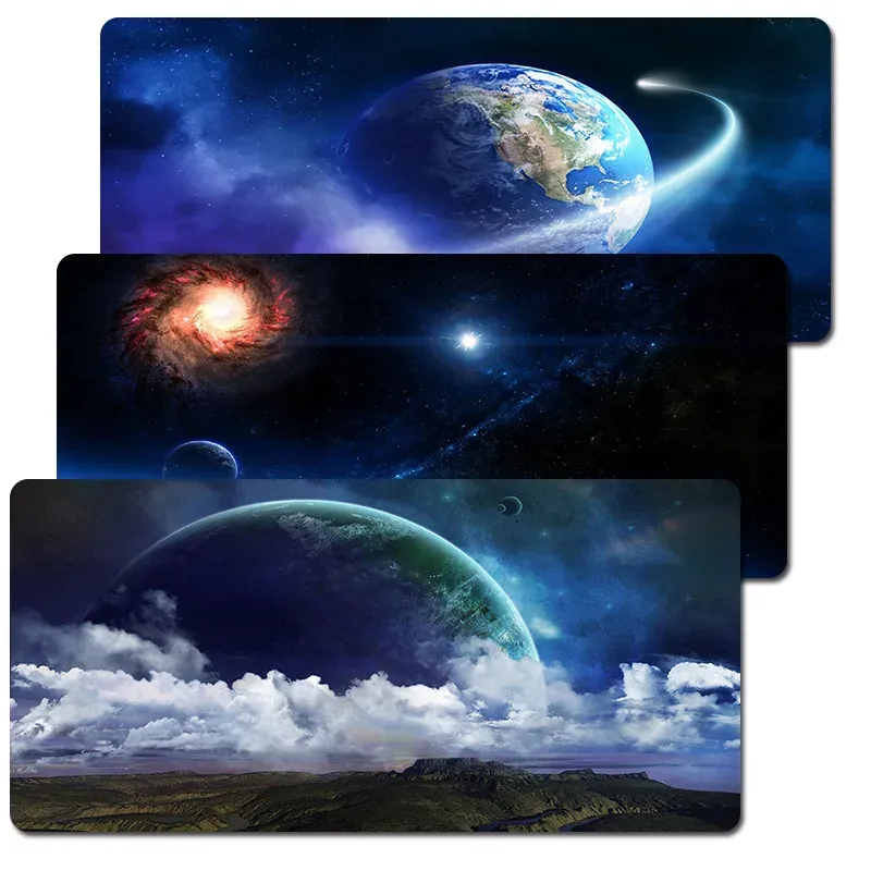 Rests Night Sky Mousepad with Sewn Edges Thermal Transfer Printed Mice Mat Laptop Notebook Keyboard Pad Gaming Accessories 2mm