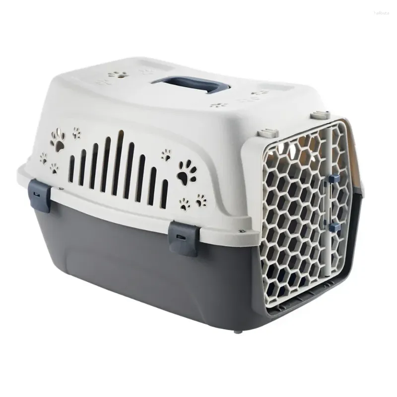 犬のキャリア小さなペットの屋外猫箱通気性旅行耐久性のある子犬ケージ航空会社承認された輸送