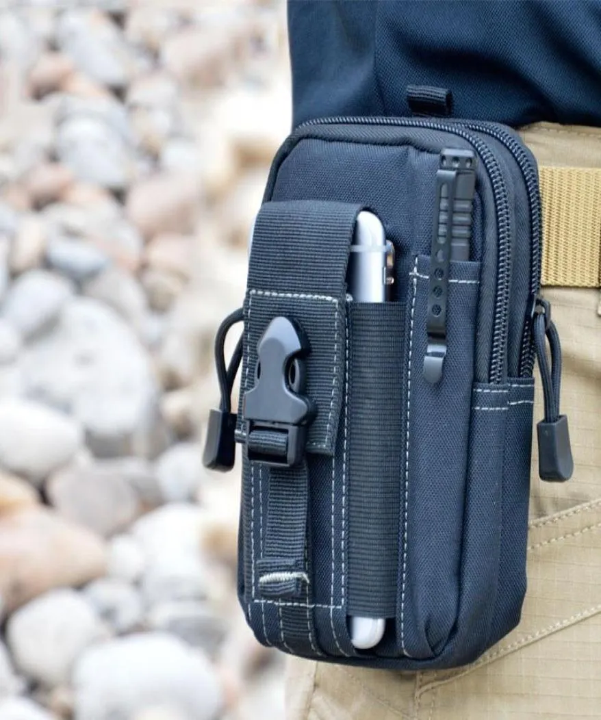 Nueva billetera bolsa de bolso de bolso táctica táctica al aire libre bolso de cinturón de cintura de cadera molle con cremallera para iPhonesamsung Cellph8011445