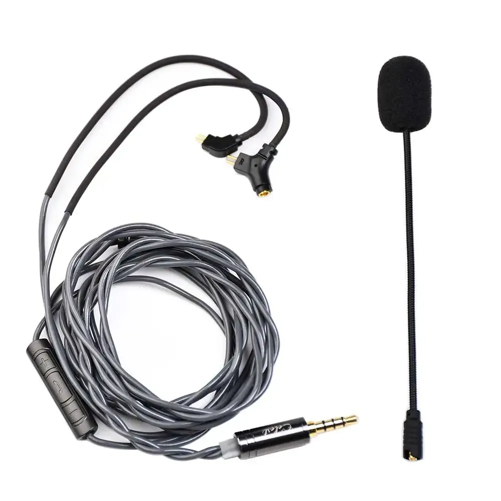 Microphones Kinera Celelest Ruyi Hifi Ectone Cable Microphone avec détachable 0,78 2pin MMCX Cable Gaming Esport Music Livestreaming Headset