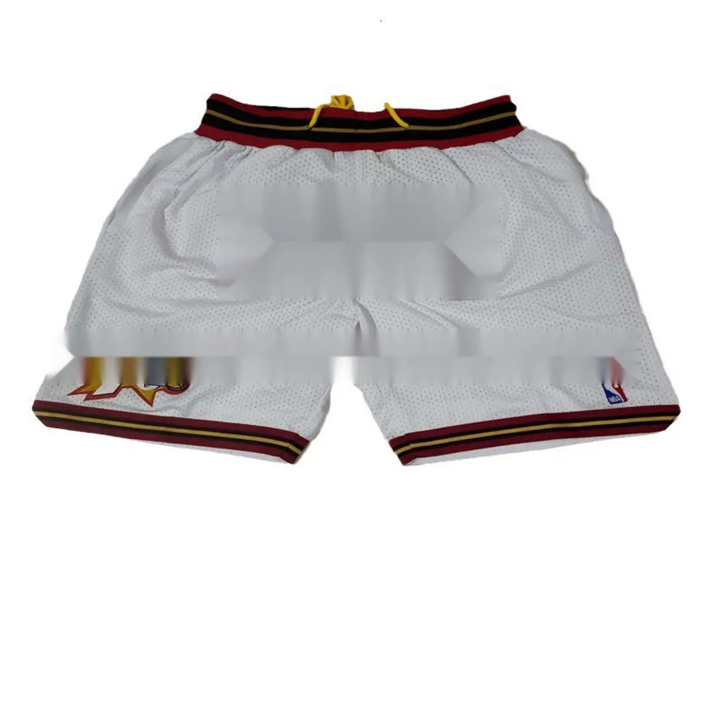 American ers Jersey Iverson White Gaston Pocket Basketball Pants Men S Sports Shorts Ports Horts