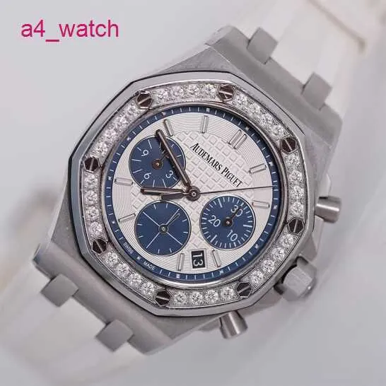 AP Tourbillon Orologio da polso EPIC 26231 Royal Oak Panda Face Womens Fine d'acciaio Diamond Orologio automatico Macchine automatiche Swiss Watch Famous Luxury Watch