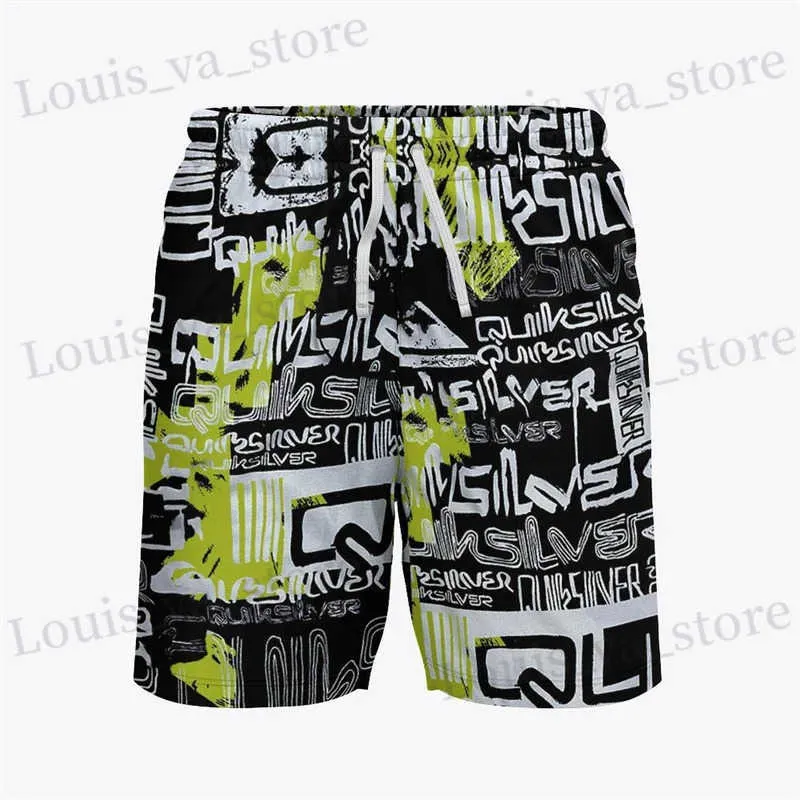 Shorts para hombres New Bermuda Bermens Short Shorts Swimsuit Casual Secado rápido Swim Derby Derby Mens Beach Surf Shorts T240408