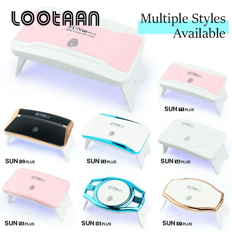 Torkar lootaan mini led nagellampa fällbar UV gel nagellack torktumlare manikyr maskin USB bärbar professionell nagellampa hemsalong användning