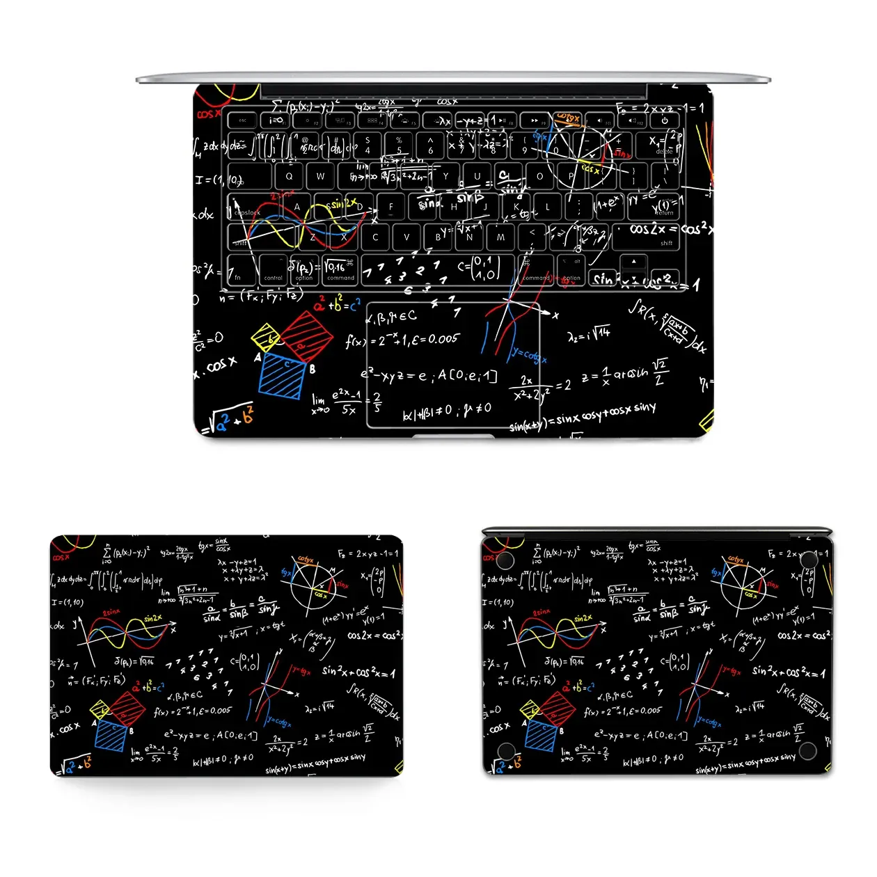 Batteries Math Formula Scrawl Laptop Vinyl Sticker for Book Decal Pro 16" Air Retina 11 12 13 15 A2681 M1 Chip Pro A2485 A2337 Skin