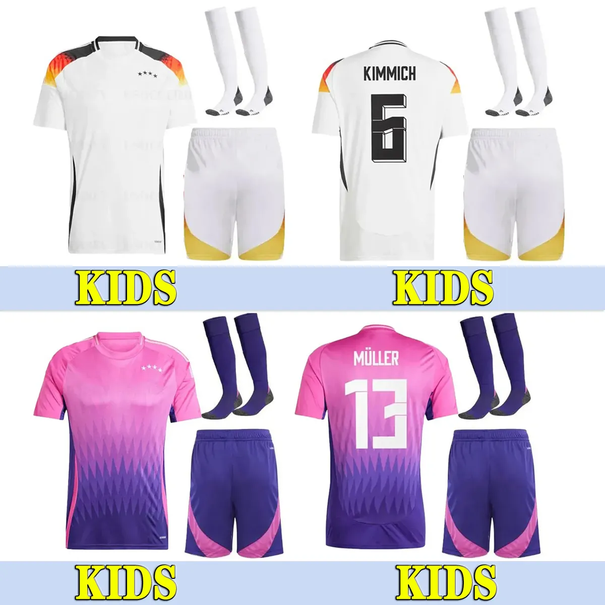 2024 Muller Kids Kits Kits Hummels Gnabry Kroos Draxler Reus Muller Gotze 24 25 Maglie da calcio Giovani Pratica da calcio Giovano Obiti di allenamento da calcio