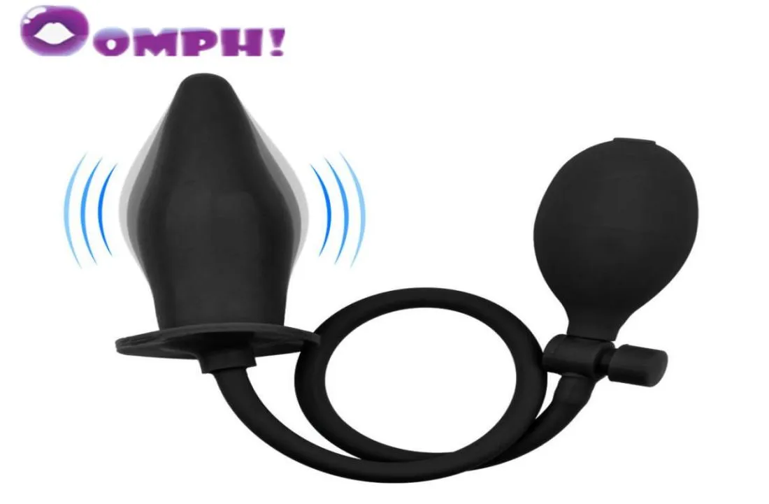Oomph Силиконовая надувная анальная заглушка GSPOT стимулирует массадские секс -игрушки для мужчин Женщина S9249112270