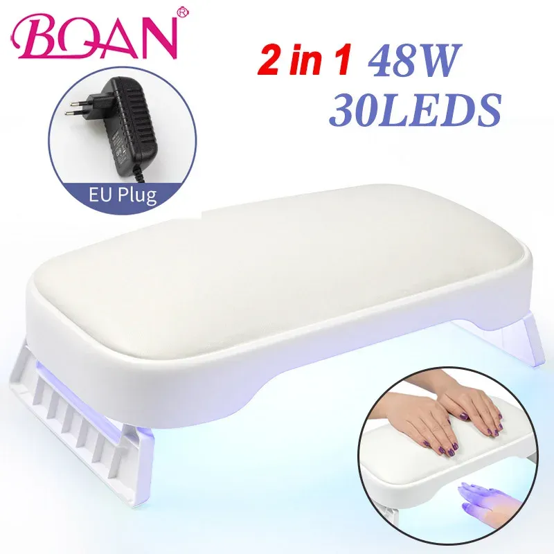 Robes BQan 2 en 1 PU Cuir à main Pilo à nail 48W 30leds lampe à ongles séchage lampe de beauté Salon à main