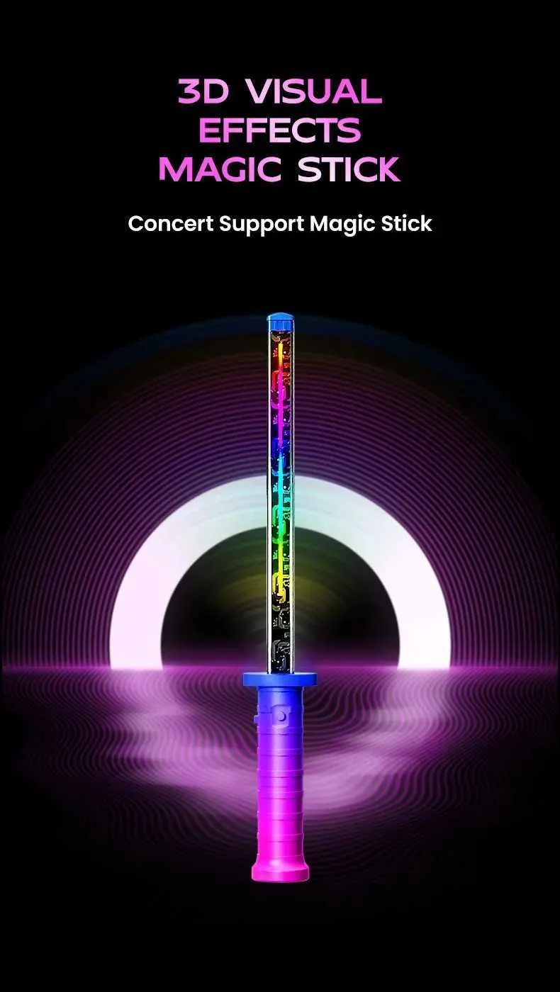 LED Light Sticks - Customizable Text & Image Display - Party, Concert ...