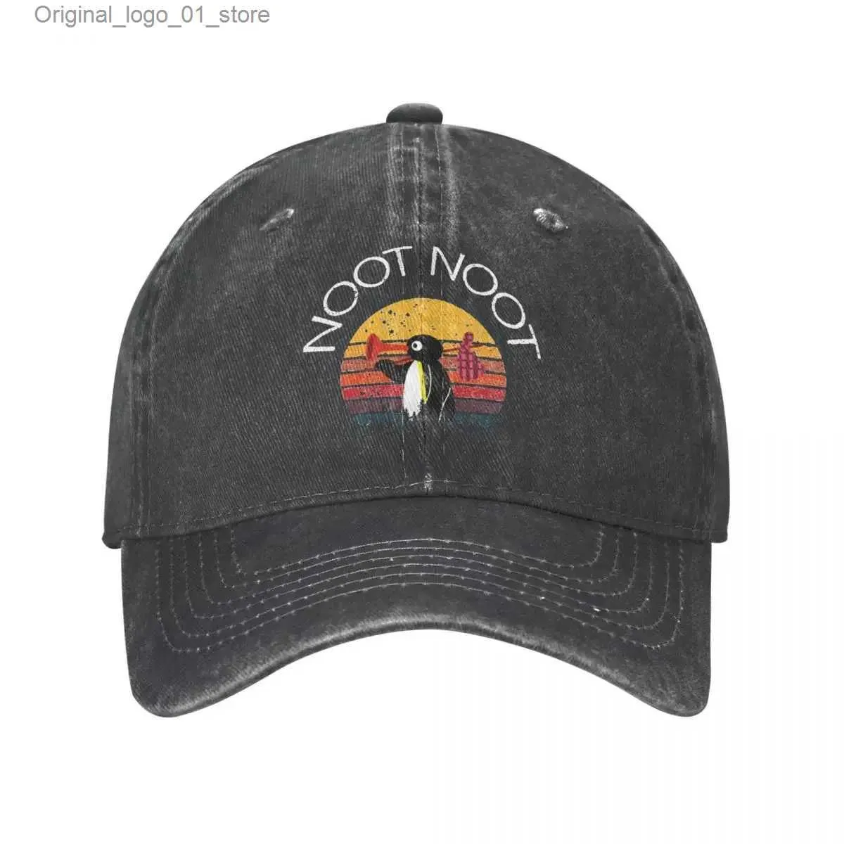 Czapki piłki retro pingwina noot baseball kapelusz unisex dżins szampon noś na zewnątrz letni kapelusz Q240408