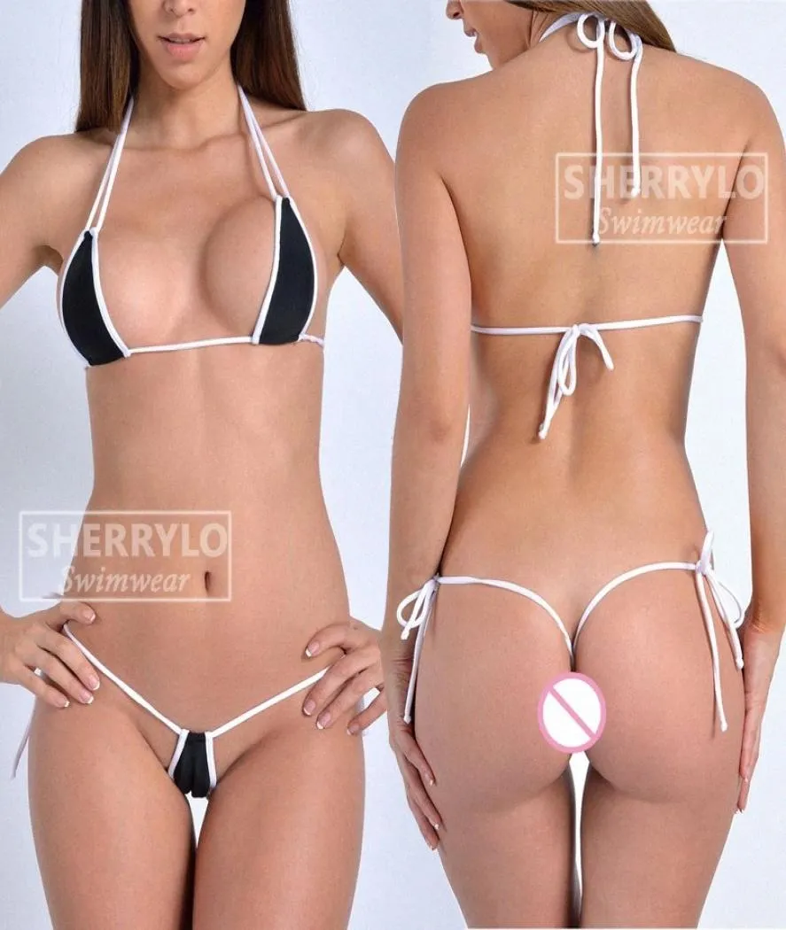 G Строка Микро -Тонг Наборы бикини красочные мини -бикини 2020 Mujer Swimwear Женщины -купальники