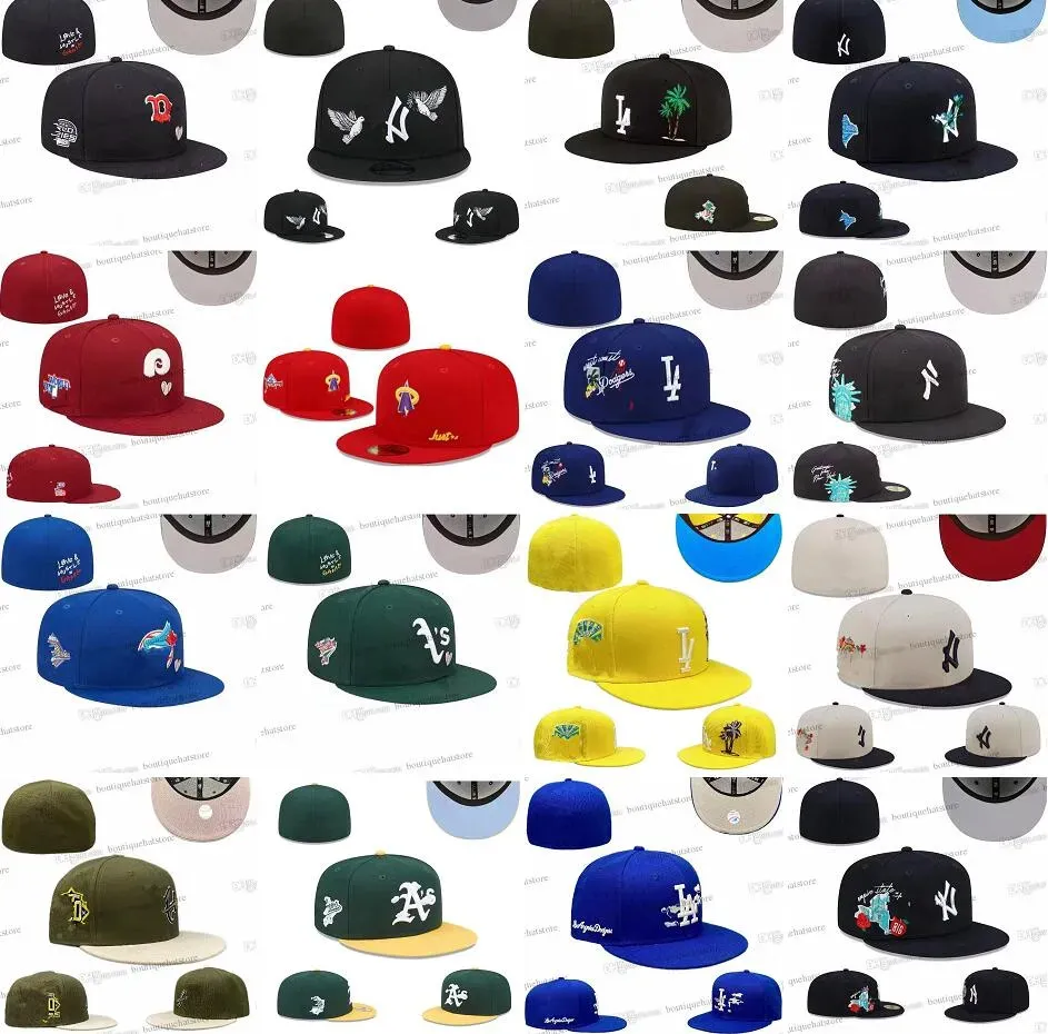 40 CORES CORES MENINO BASEBOL CHATOS DE GORAS OS ONOS BROWN SD SPORT Caps de designer fechado Black Color New York Cap Chapeau costurou uma letra Love Hustle la