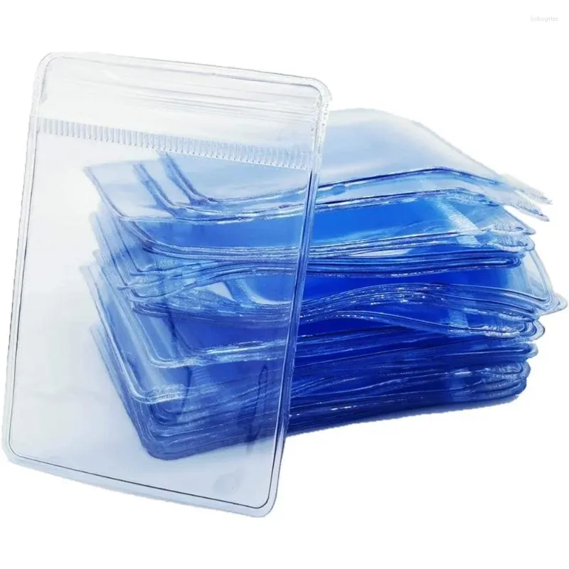 Sacs de rangement 100 PCS / lot Clear PVC PLAST PLAST CONOR BAC BATELLE FELLET