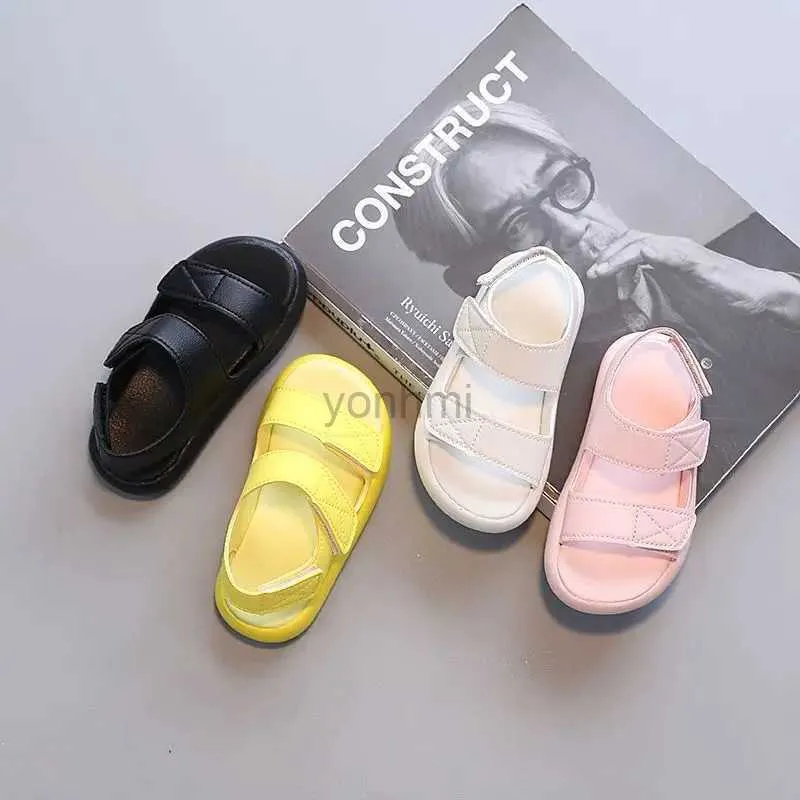 Slipper Kids Shoes Girls Sandals Summer New 1-3-5 Years Old Boys Open Toe Soft Sole Shoes 240408