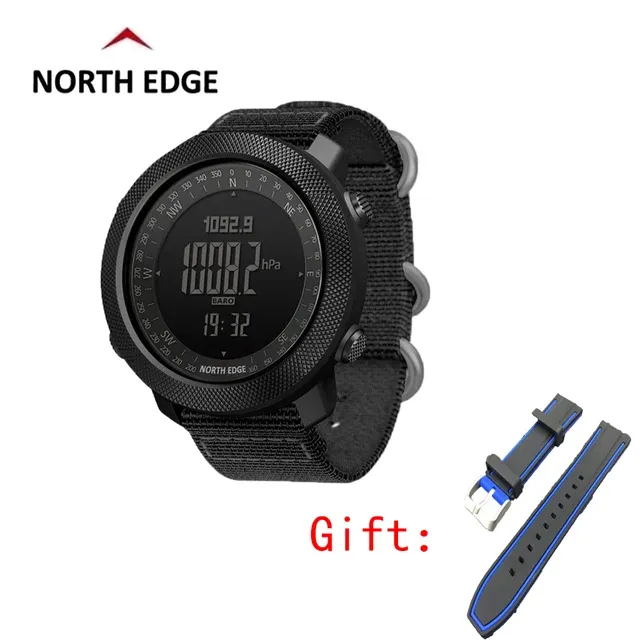 Komponenten North Edge Herren Sport Digital Uhren Stunden Laufzeit Schwimmen Militärarmee Uhren Höhenmesser Barometer Kompass wasserdicht 50 m