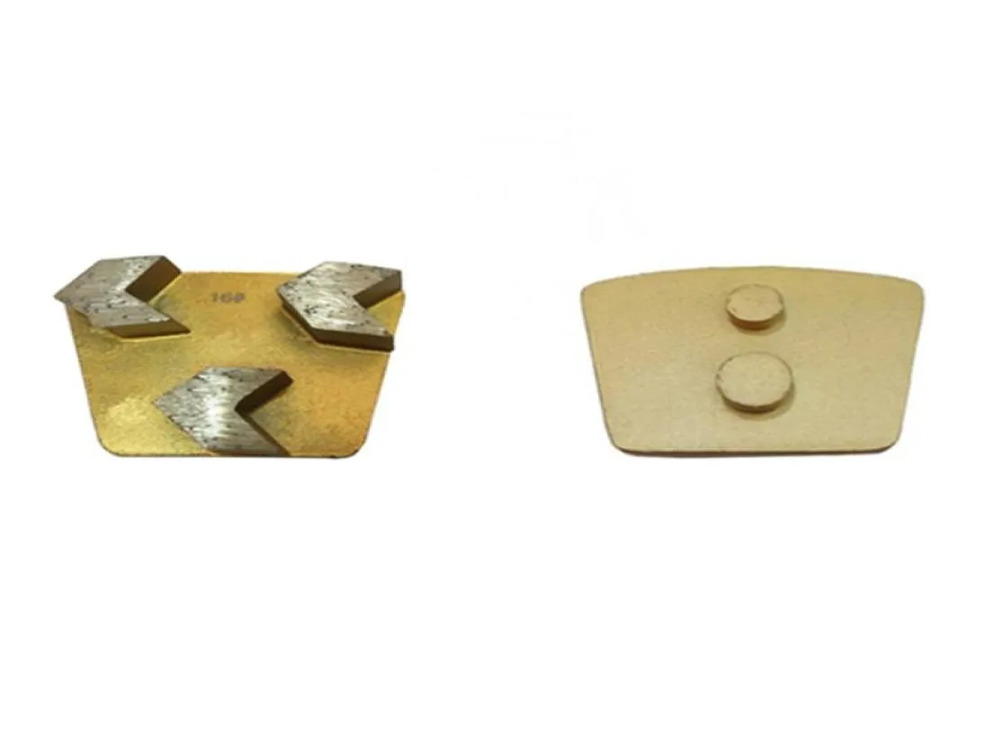 High Sharpness Concrete Grinding Tools Metal Bond Trapezoid Grinding Pads Two Pins Redi Lock for Concrete Grinder 12PCS8852885