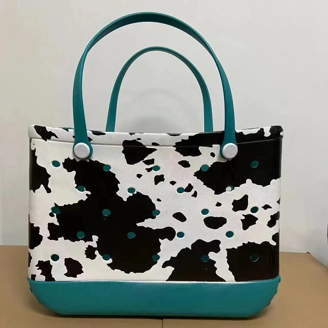 Mulher impermeável Eva Tote de grandes bolsas de cesto de compras de praia lavável Bolsa de silicone bogg bolsa echo geléia doce bolsa dama dhlportable Travel2024