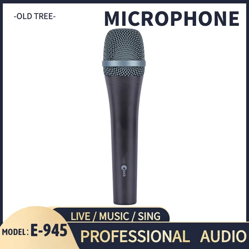 Microfones toppversion E945 Microphone Dynamic Cardioid Professional Vocal Microphone Karaoke Wired Grade A Quality Performance Live Sennh