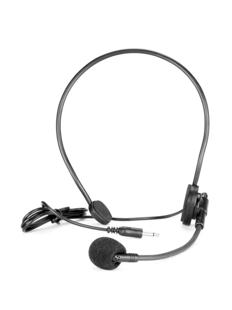 Mikrofoner HM700 Little Wired hörlurar med mikrofonbiförstärkare Universal Headset Ear för presentationer, guidade turer, konferenser