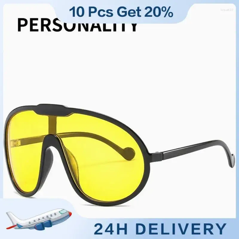 Sonnenbrille Fun Gläsern tragen resistente UV400 -Staubspiegel -Kleidungszubehör, die in mehreren Farben bequem reiten.