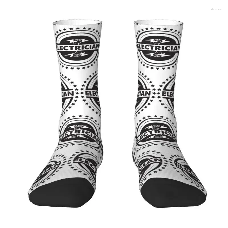 Men's Socks Electrician Men Women Crew Unisex Kawaii 3D Print Electrical Engineering Power Dress